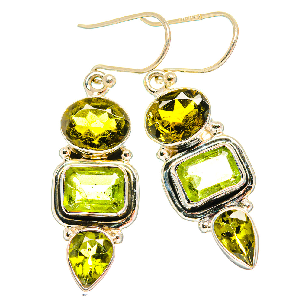 Peridot Earrings handcrafted by Ana Silver Co - EARR426655 - Photo 2
