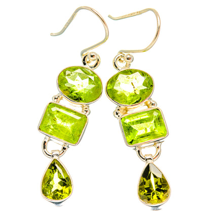 Peridot Earrings handcrafted by Ana Silver Co - EARR426659 - Photo 2