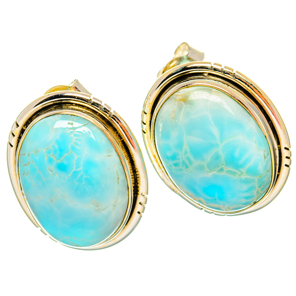Larimar Earrings handcrafted by Ana Silver Co - EARR426665 - Photo 2