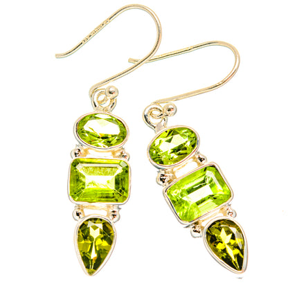 Peridot Earrings handcrafted by Ana Silver Co - EARR426670 - Photo 2