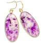 Lepidolite Earrings handcrafted by Ana Silver Co - EARR426683 - Photo 2