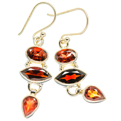 Garnet Earrings handcrafted by Ana Silver Co - EARR426690 - Photo 2