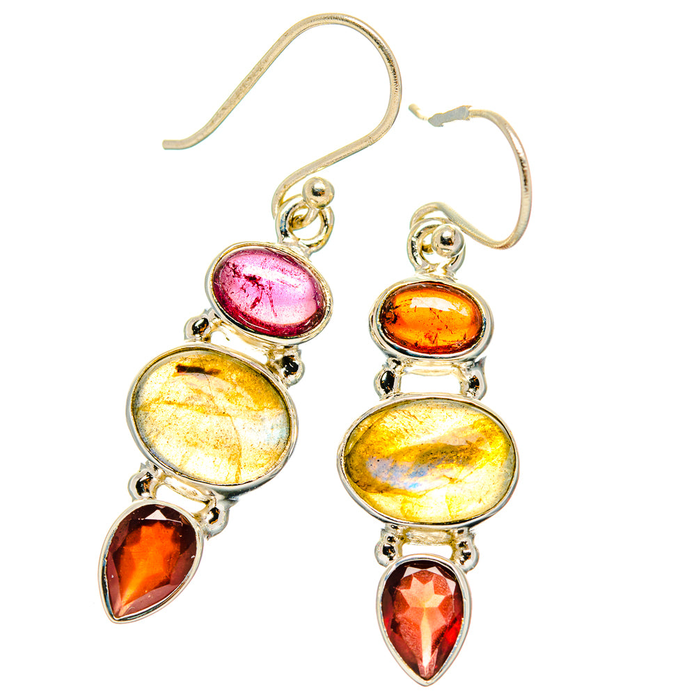 Labradorite Earrings handcrafted by Ana Silver Co - EARR426691 - Photo 2