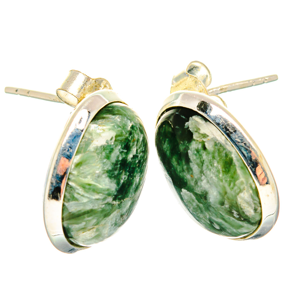 Seraphinite Earrings handcrafted by Ana Silver Co - EARR426692 - Photo 2
