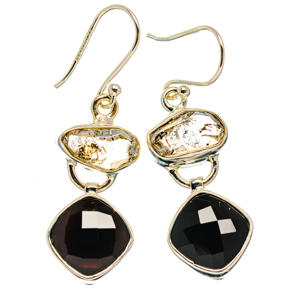 Black Onyx Earrings handcrafted by Ana Silver Co - EARR426693 - Photo 2