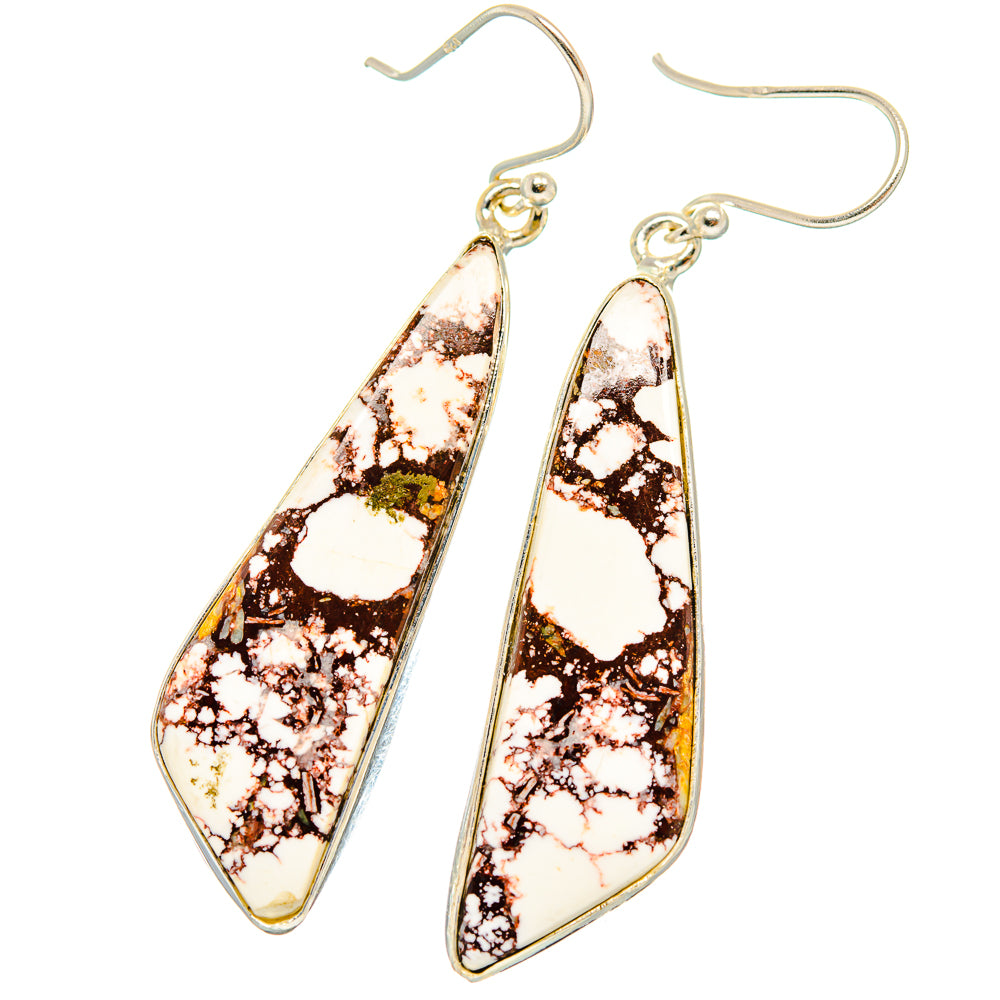 Wild Horse Jasper Earrings handcrafted by Ana Silver Co - EARR426695 - Photo 2