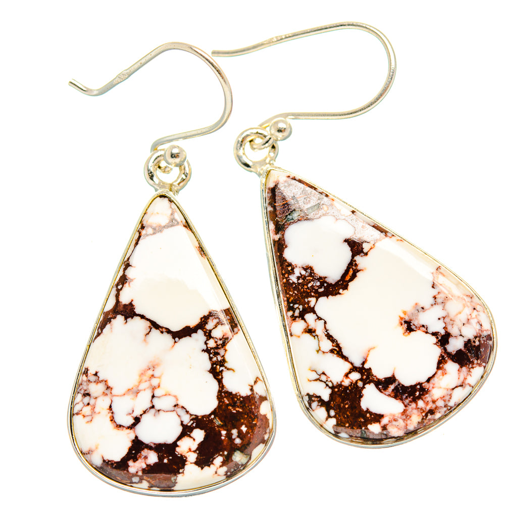 Wild Horse Jasper Earrings handcrafted by Ana Silver Co - EARR426703 - Photo 2