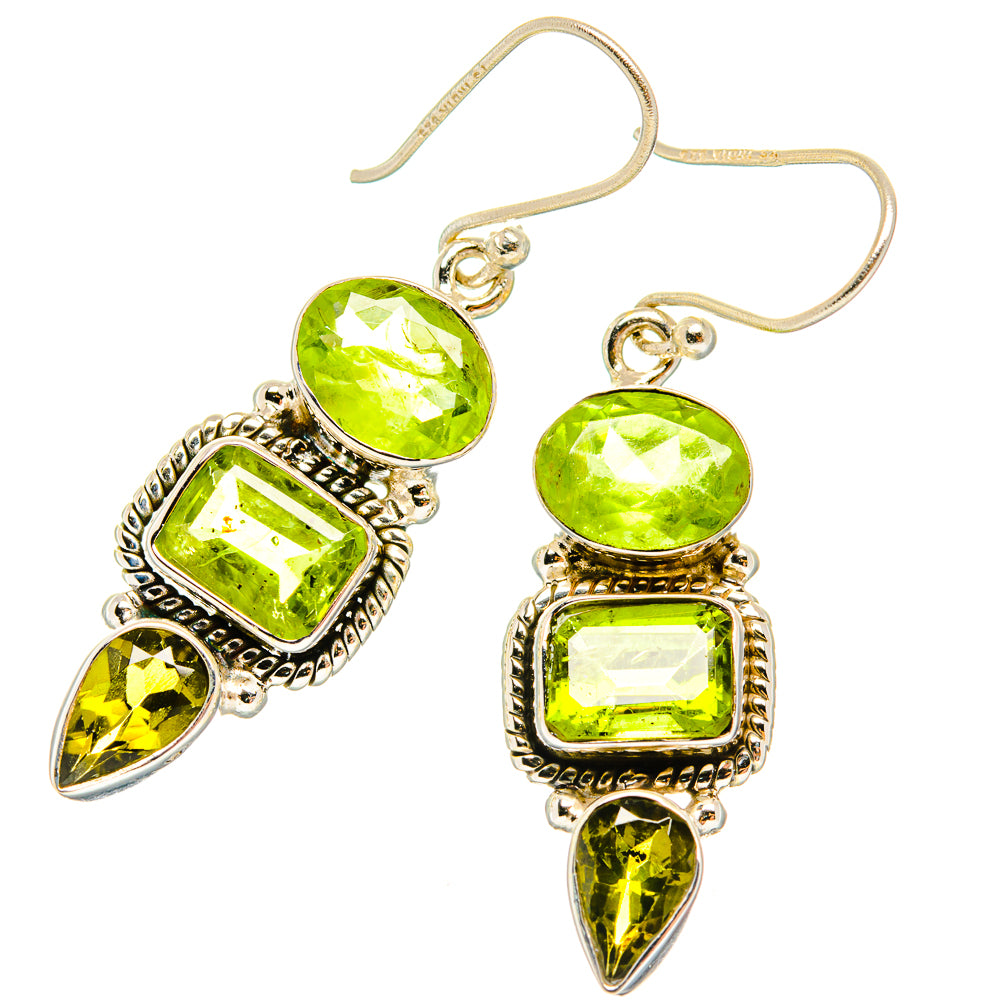 Peridot Earrings handcrafted by Ana Silver Co - EARR426722 - Photo 2