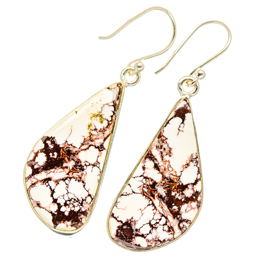 Wild Horse Jasper Earrings handcrafted by Ana Silver Co - EARR426727 - Photo 2