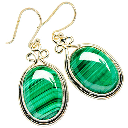 Malachite Earrings handcrafted by Ana Silver Co - EARR426732 - Photo 2
