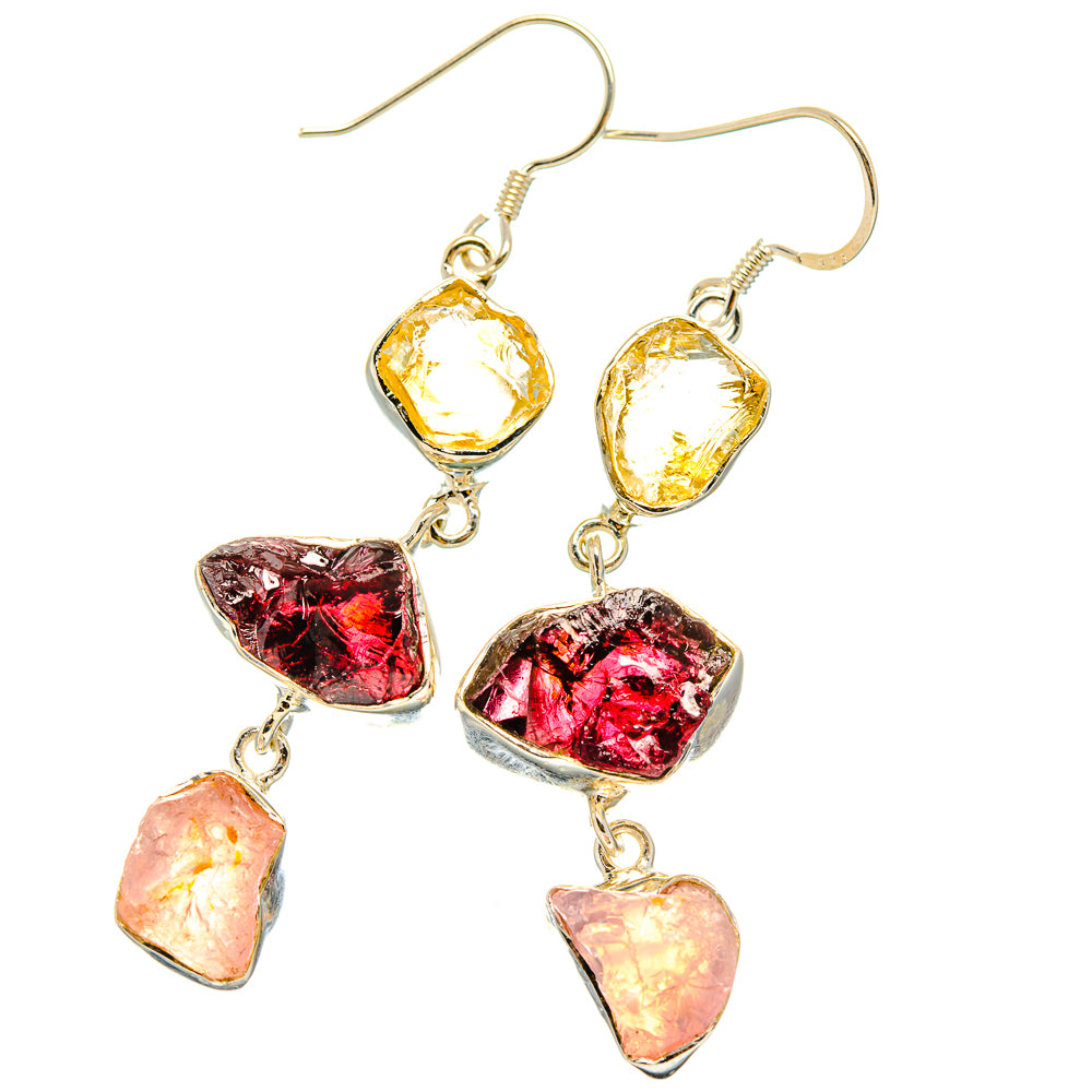 Garnet Earrings handcrafted by Ana Silver Co - EARR426736 - Photo 2