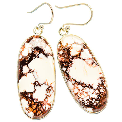 Wild Horse Jasper Earrings handcrafted by Ana Silver Co - EARR426746 - Photo 2