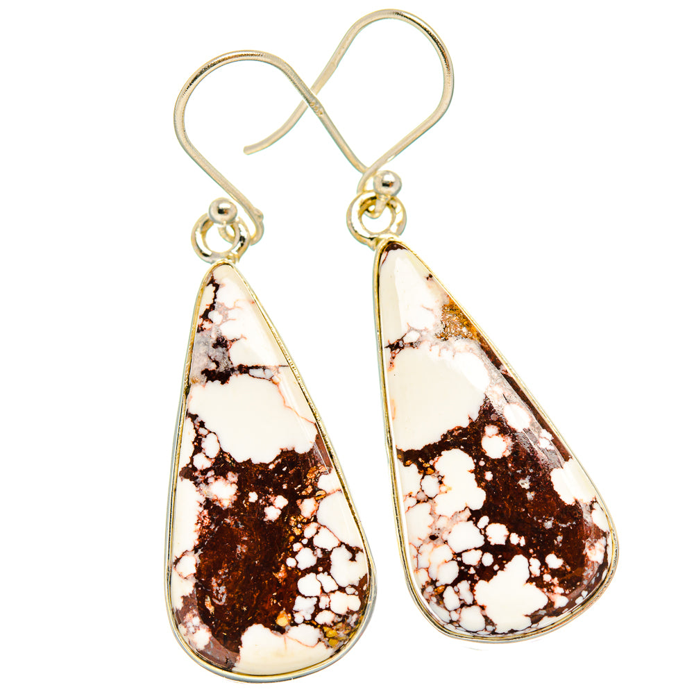 Wild Horse Jasper Earrings handcrafted by Ana Silver Co - EARR426748 - Photo 2
