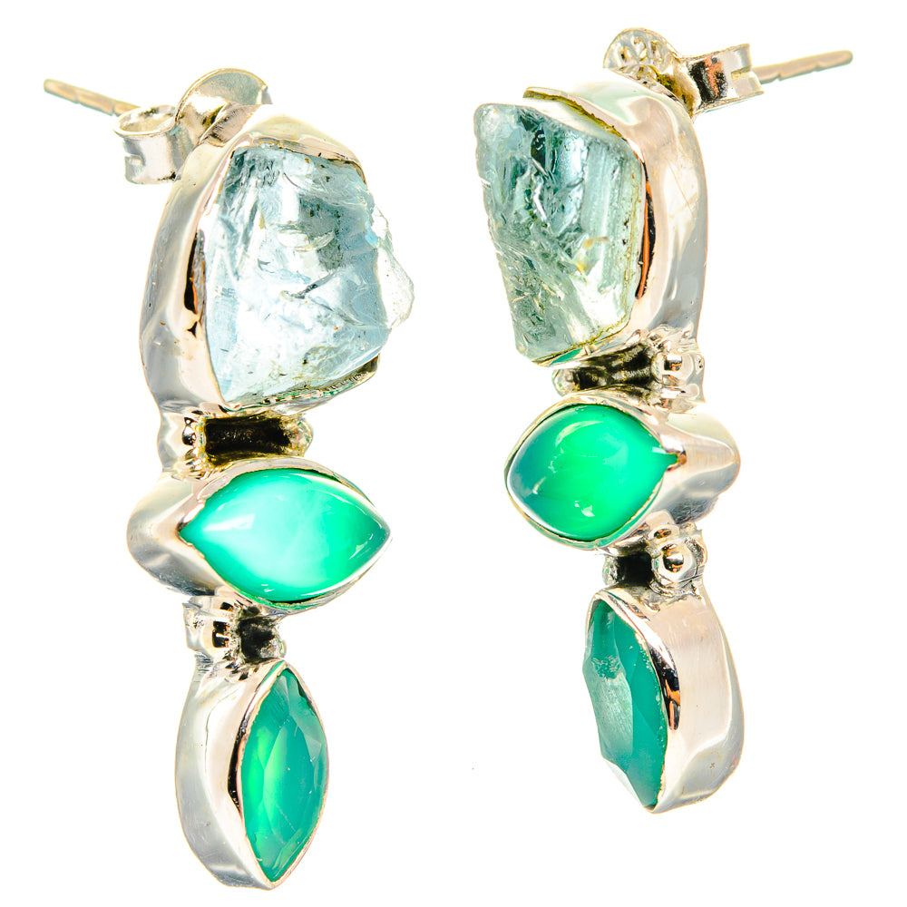 Aquamarine Earrings handcrafted by Ana Silver Co - EARR426749 - Photo 2