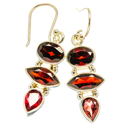Garnet Earrings handcrafted by Ana Silver Co - EARR426755 - Photo 2