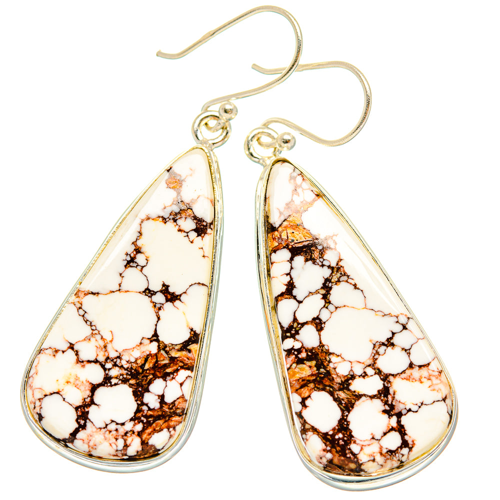 Wild Horse Jasper Earrings handcrafted by Ana Silver Co - EARR426763 - Photo 2