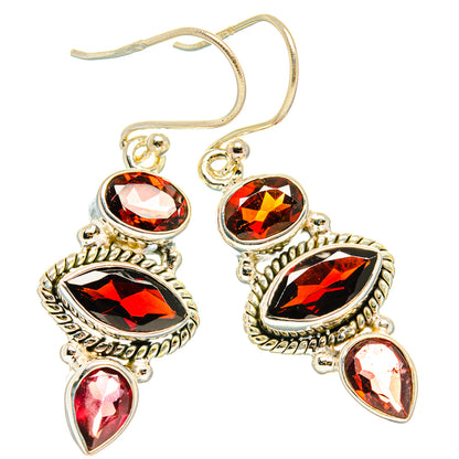Garnet Earrings handcrafted by Ana Silver Co - EARR426765 - Photo 2