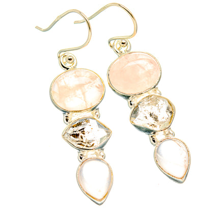 Rainbow Moonstone Earrings handcrafted by Ana Silver Co - EARR426775 - Photo 2