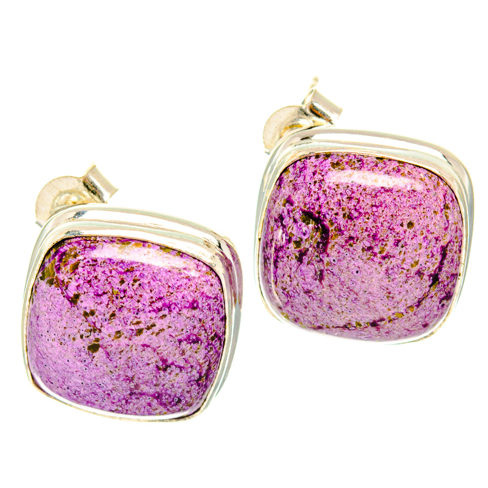 Stichtite Earrings handcrafted by Ana Silver Co - EARR426780 - Photo 2