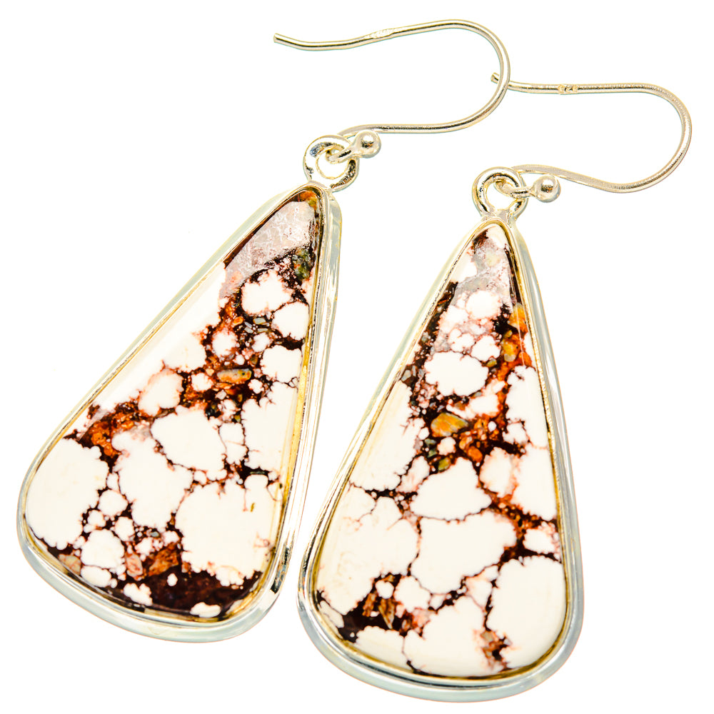 Wild Horse Jasper Earrings handcrafted by Ana Silver Co - EARR426783 - Photo 2