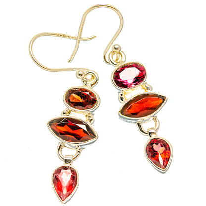 Garnet Earrings handcrafted by Ana Silver Co - EARR426786 - Photo 2