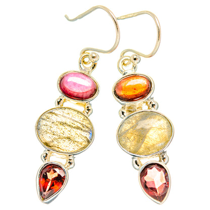 Labradorite Earrings handcrafted by Ana Silver Co - EARR426789 - Photo 2