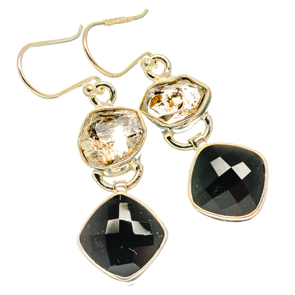 Black Onyx Earrings handcrafted by Ana Silver Co - EARR426796 - Photo 2