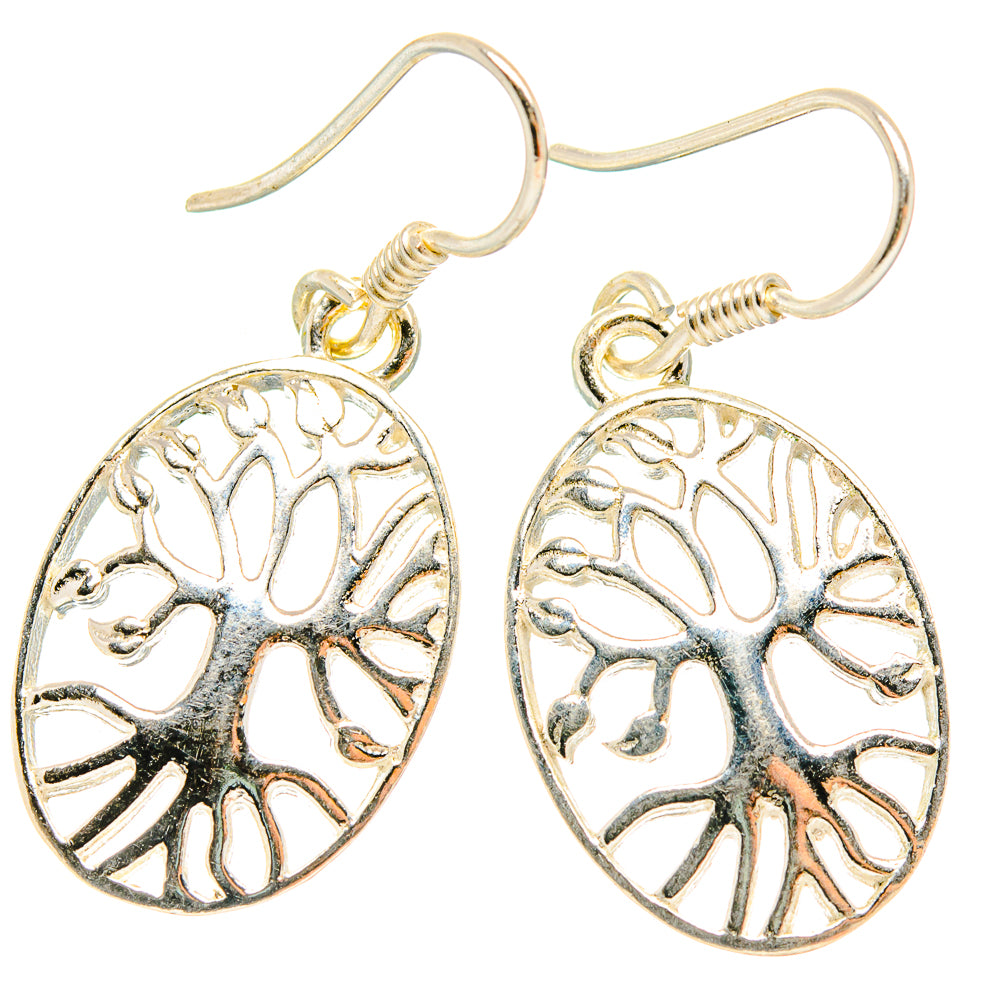 Tree Of Life Earrings handcrafted by Ana Silver Co - EARR426799 - Photo 2