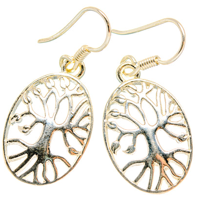 Tree Of Life Earrings handcrafted by Ana Silver Co - EARR426799 - Photo 2