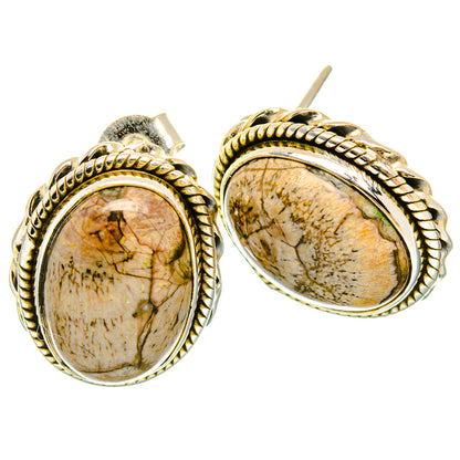 Butterfly Jasper Earrings handcrafted by Ana Silver Co - EARR426803 - Photo 2