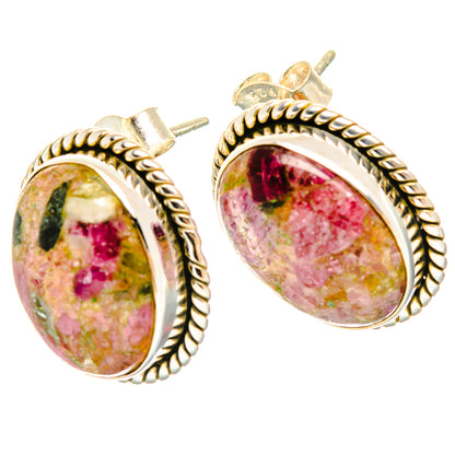 Tourmaline Earrings handcrafted by Ana Silver Co - EARR426805 - Photo 2
