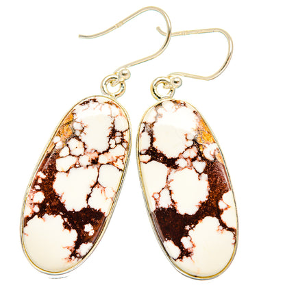 Wild Horse Jasper Earrings handcrafted by Ana Silver Co - EARR426815 - Photo 2
