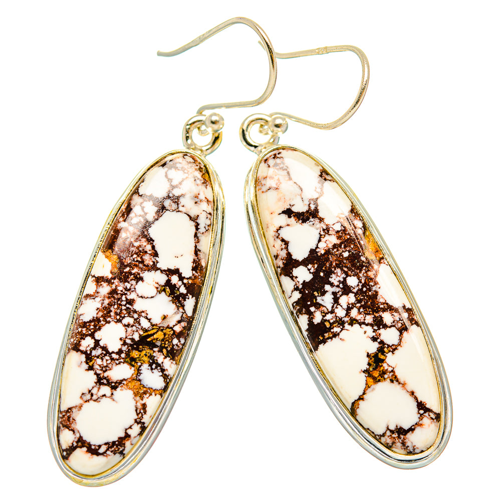 Wild Horse Jasper Earrings handcrafted by Ana Silver Co - EARR426821 - Photo 2