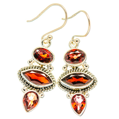 Garnet Earrings handcrafted by Ana Silver Co - EARR426822 - Photo 2