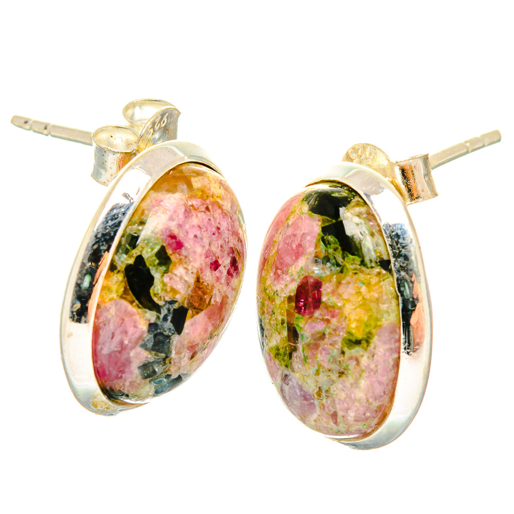 Tourmaline Earrings handcrafted by Ana Silver Co - EARR426828 - Photo 2