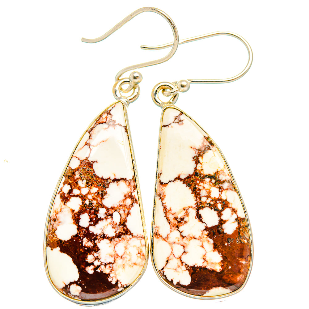 Wild Horse Jasper Earrings handcrafted by Ana Silver Co - EARR426845 - Photo 2