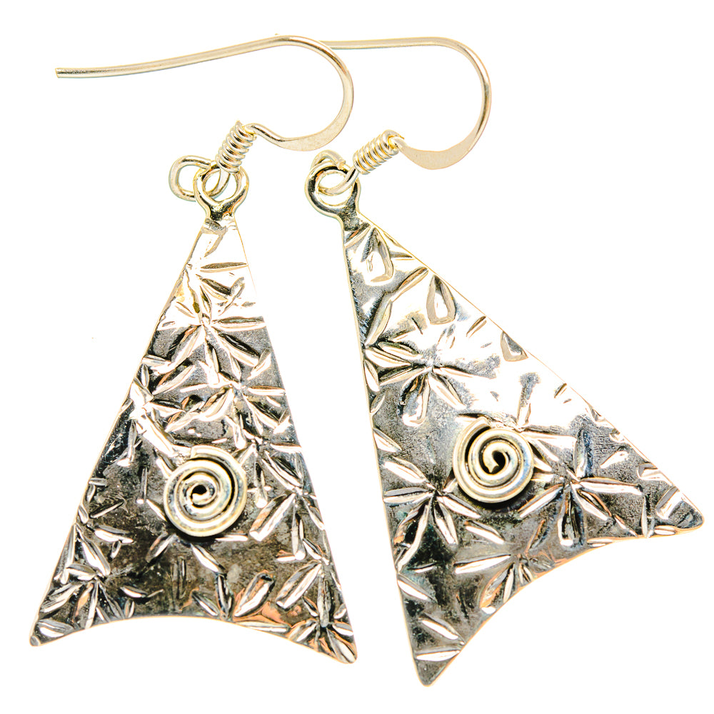 Engraved Earrings handcrafted by Ana Silver Co - EARR426846 - Photo 2