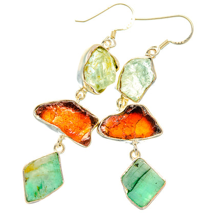 Chrysoprase Earrings handcrafted by Ana Silver Co - EARR426848 - Photo 2