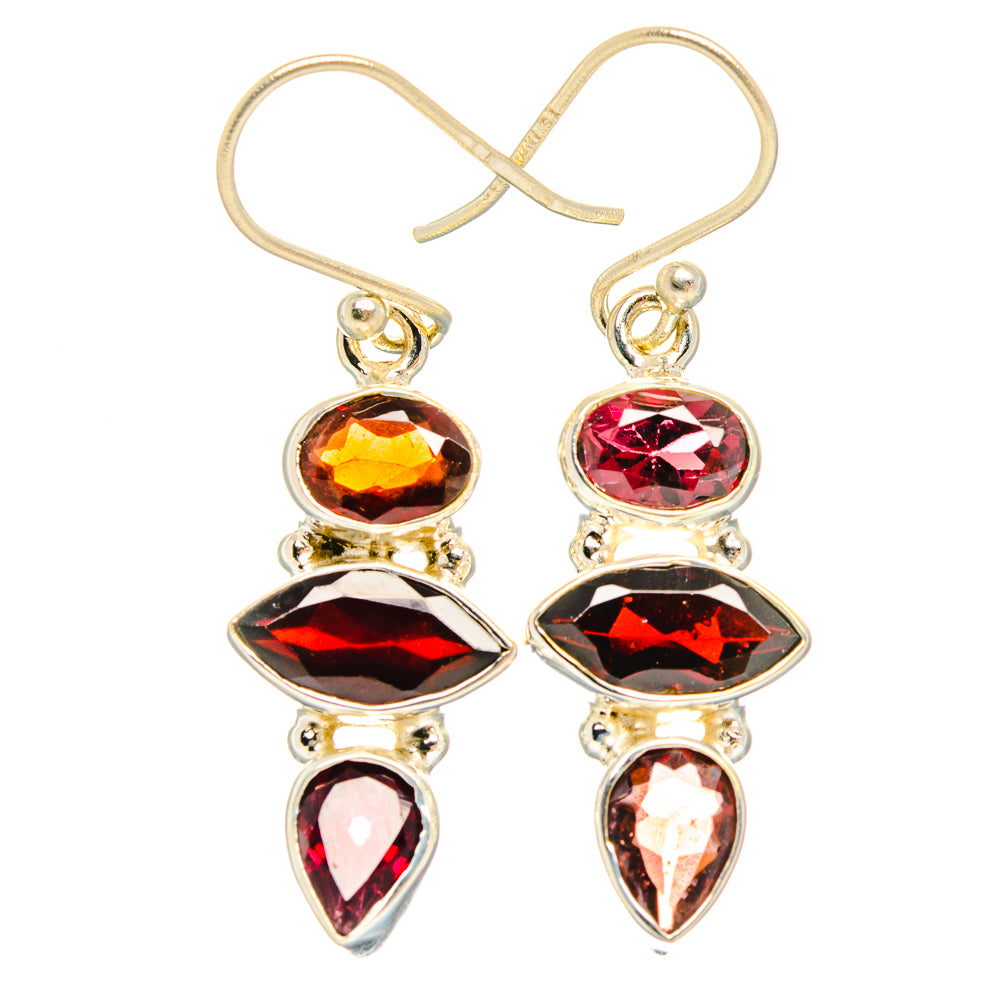 Garnet Earrings handcrafted by Ana Silver Co - EARR426850 - Photo 2