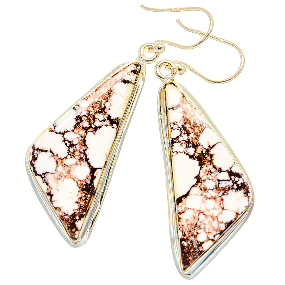 Wild Horse Jasper Earrings handcrafted by Ana Silver Co - EARR426855 - Photo 2