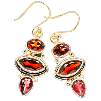 Garnet Earrings handcrafted by Ana Silver Co - EARR426859 - Photo 2