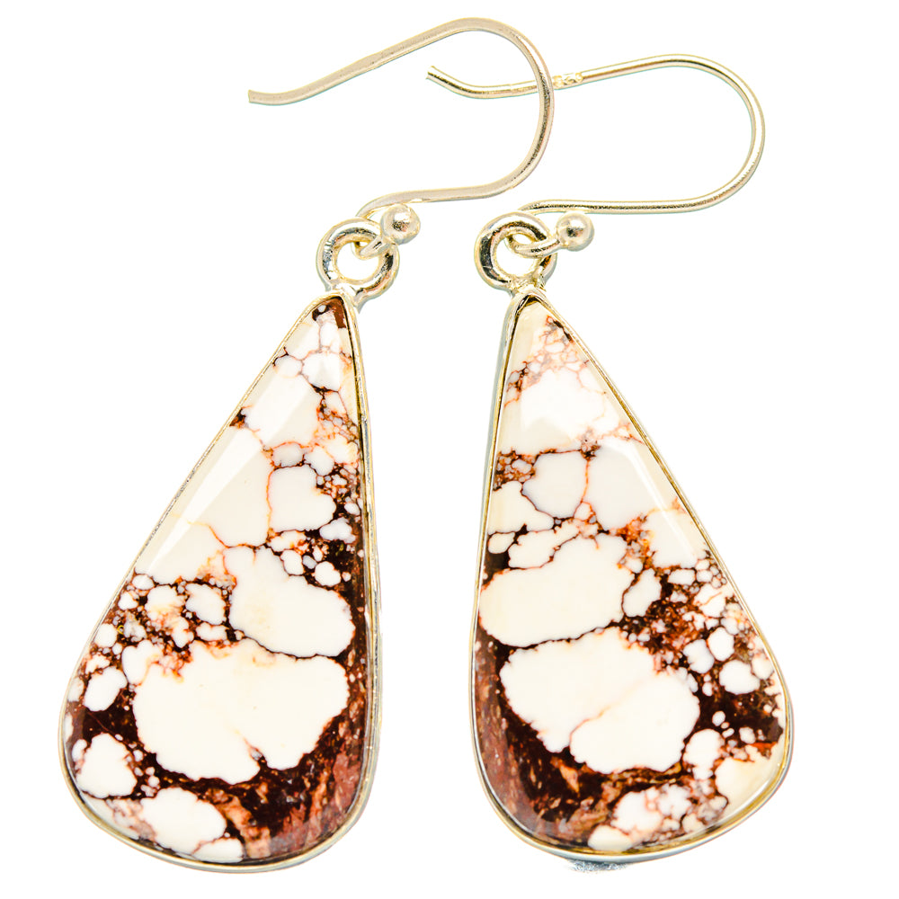 Wild Horse Jasper Earrings handcrafted by Ana Silver Co - EARR426861 - Photo 2