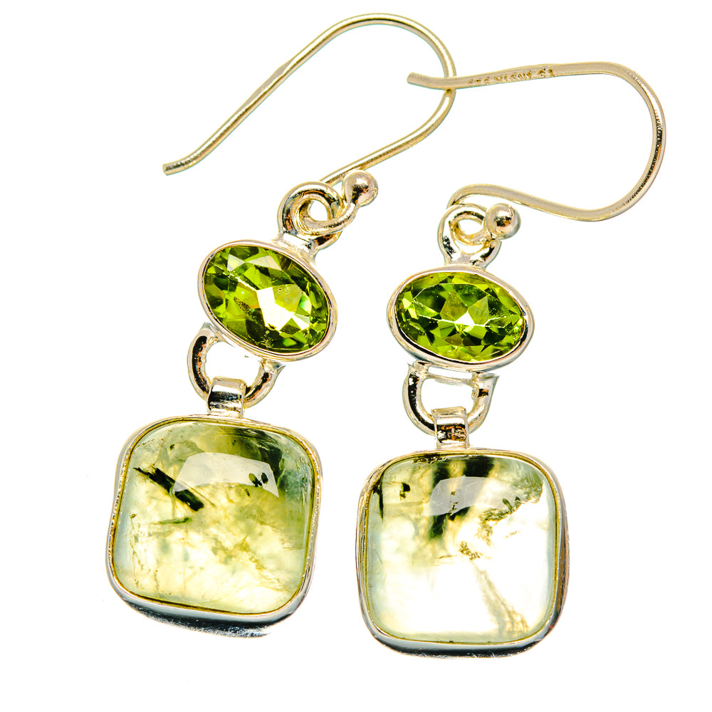 Prehnite Earrings handcrafted by Ana Silver Co - EARR426865 - Photo 2