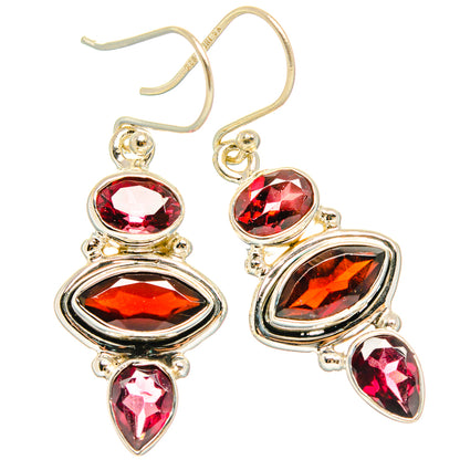 Garnet Earrings handcrafted by Ana Silver Co - EARR426873 - Photo 2