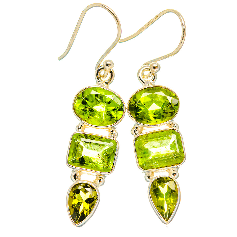Peridot Earrings handcrafted by Ana Silver Co - EARR426879 - Photo 2
