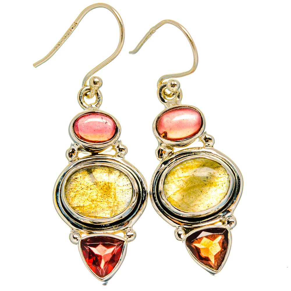 Labradorite Earrings handcrafted by Ana Silver Co - EARR426880 - Photo 2