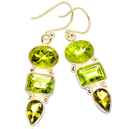 Peridot Earrings handcrafted by Ana Silver Co - EARR426883 - Photo 2