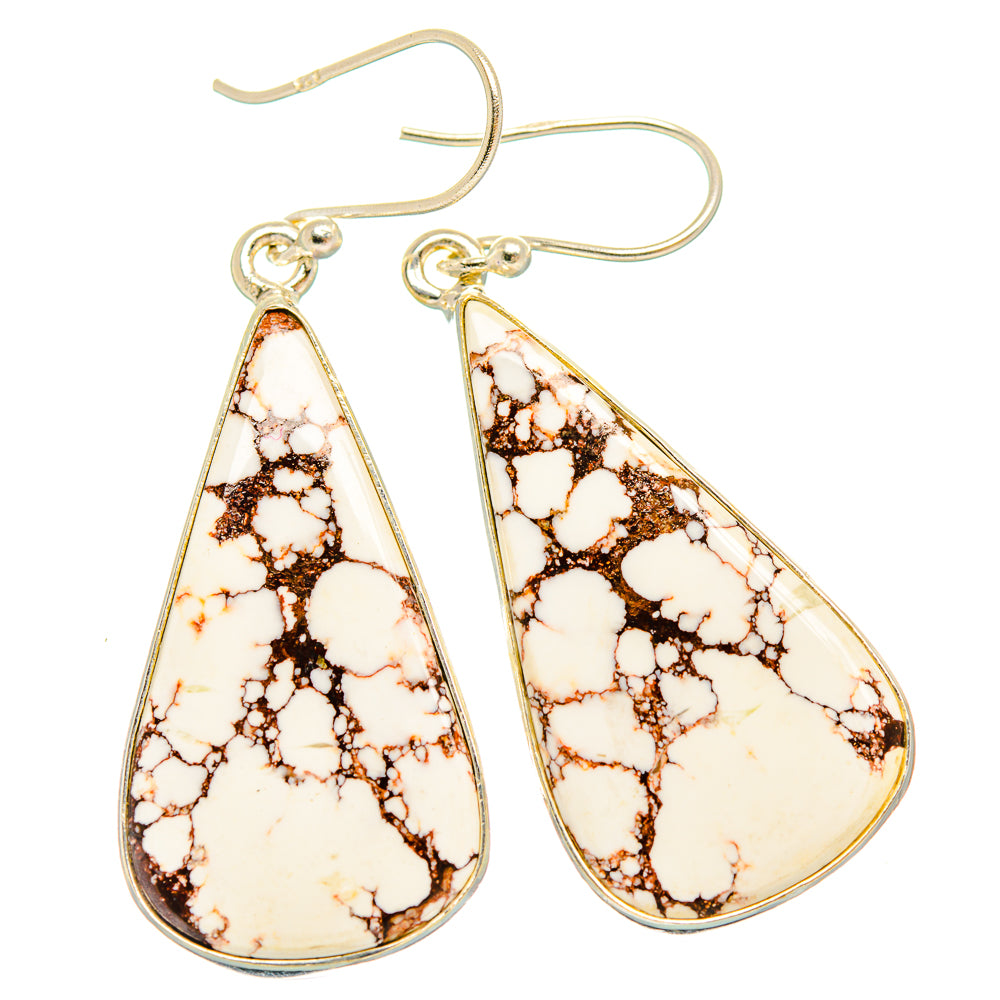 Wild Horse Jasper Earrings handcrafted by Ana Silver Co - EARR426889 - Photo 2