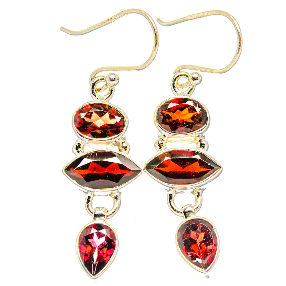 Garnet Earrings handcrafted by Ana Silver Co - EARR426904 - Photo 2