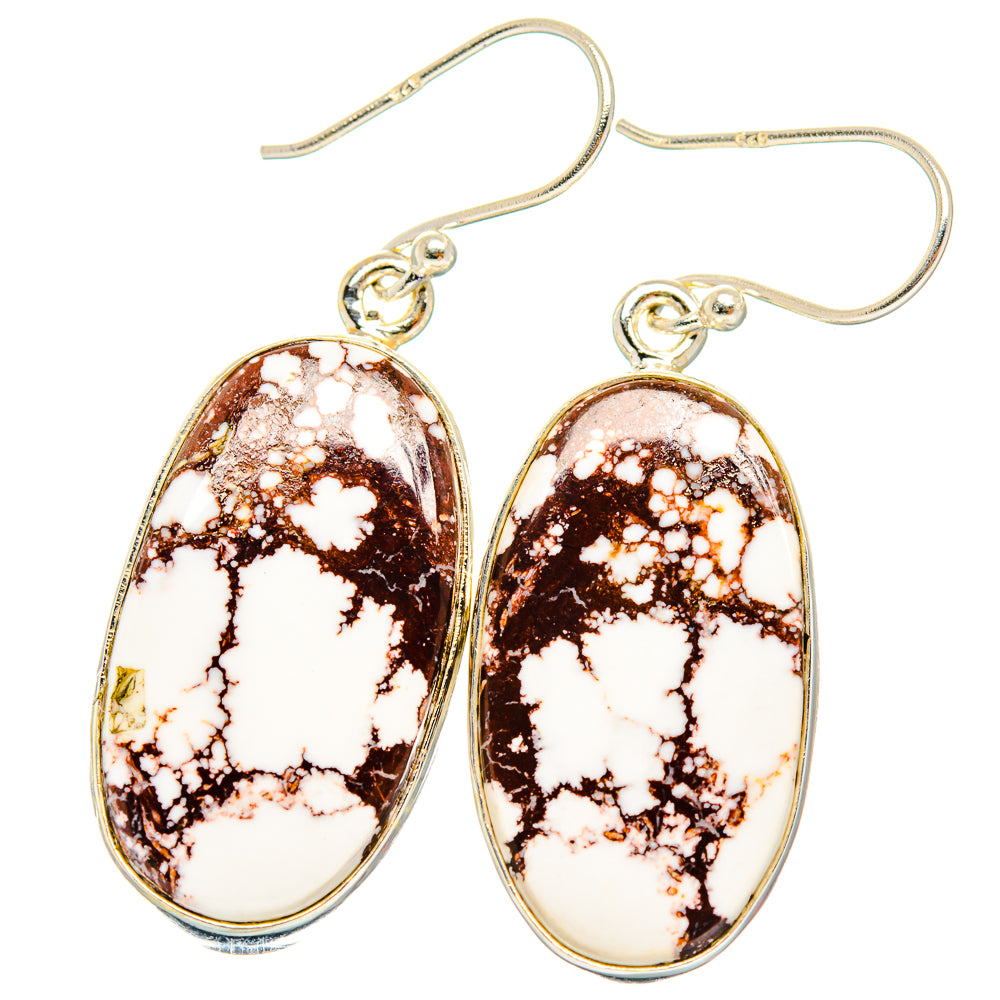 Wild Horse Jasper Earrings handcrafted by Ana Silver Co - EARR426905 - Photo 2